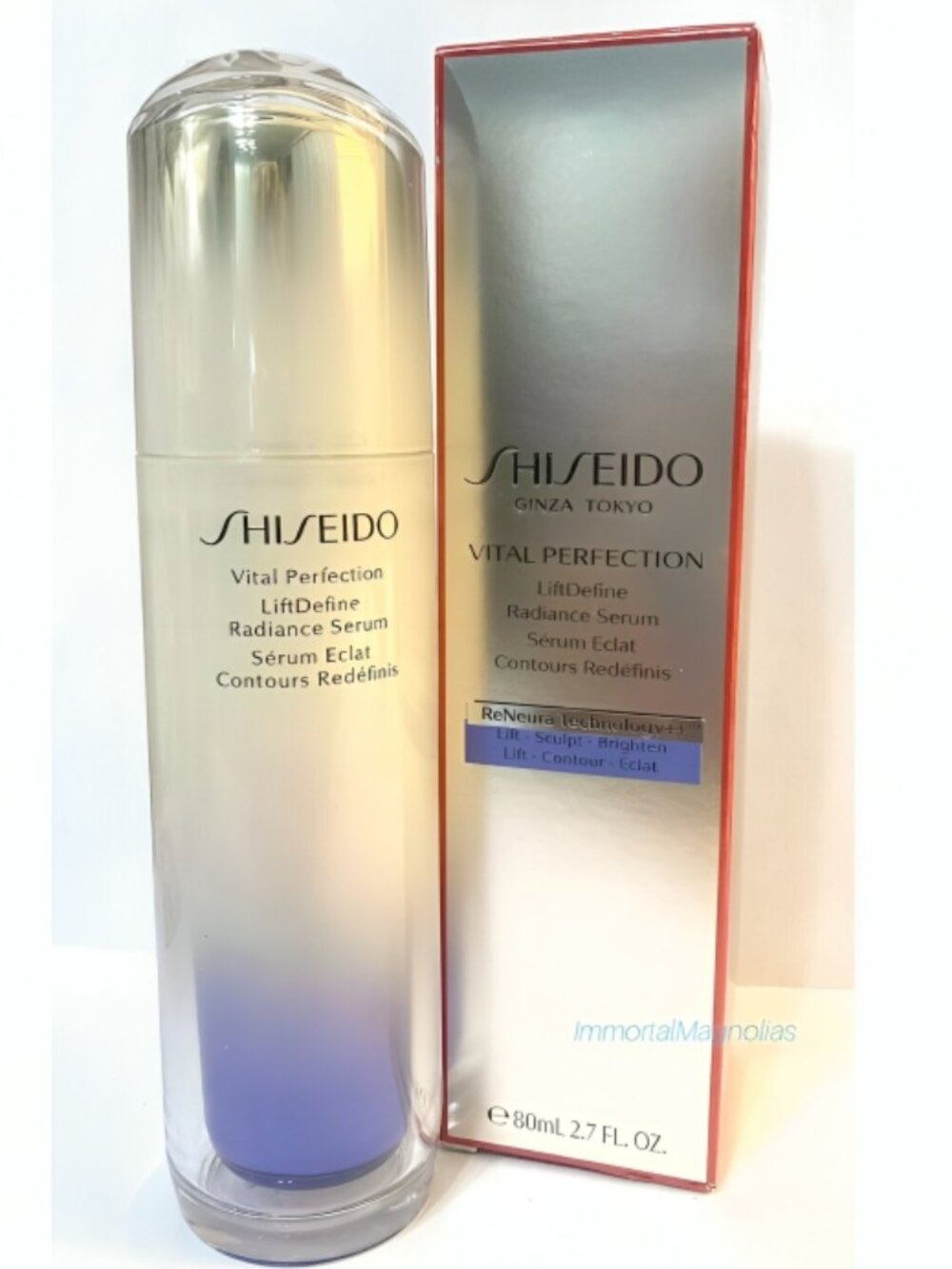 Shiseido Vital Perfection LiftDefine Radiance Serum 80mL / 2.7 Oz New in Box